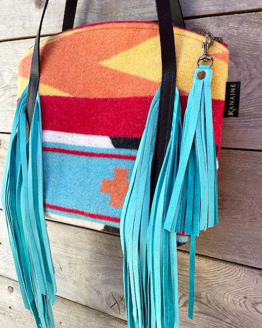 Willie Fringe Tote - Sunrise